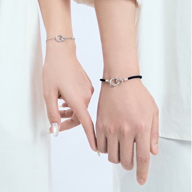 ペアブレスレットセット リングモチーフ