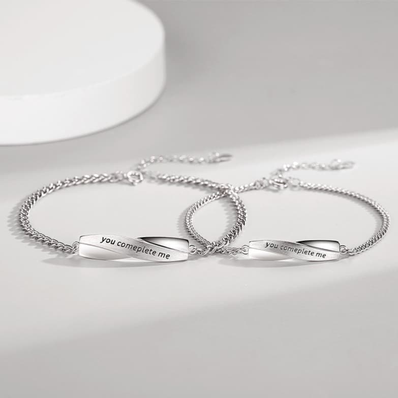 ペアブレスレット ツインバーブレスレット