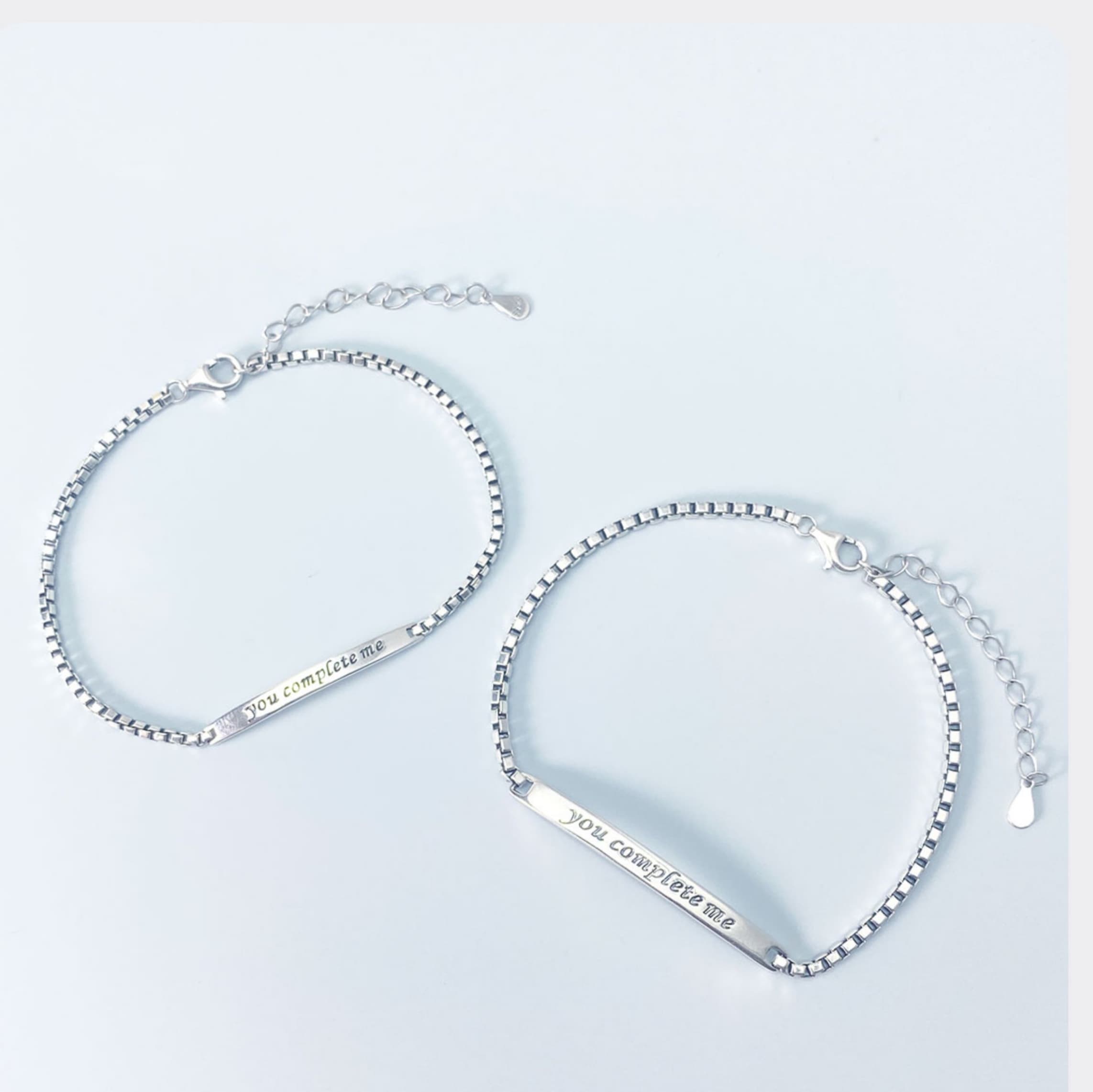 ペアブレスレットセット シルバータッチ