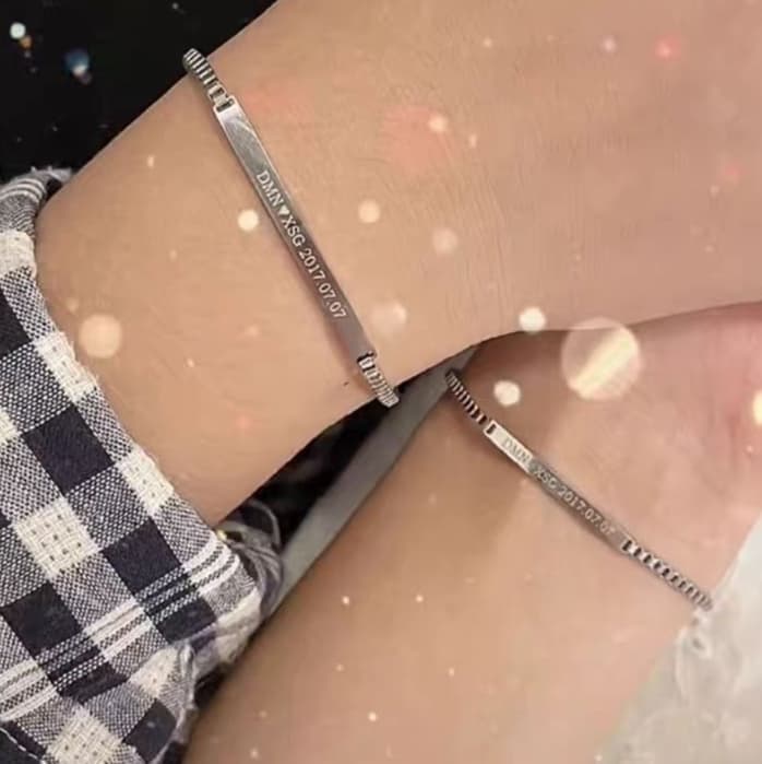 ペアブレスレットセット シルバーハート