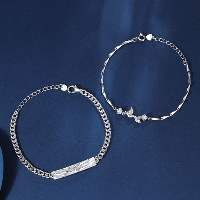 ペアブレスレットセット シルバーブレスレット