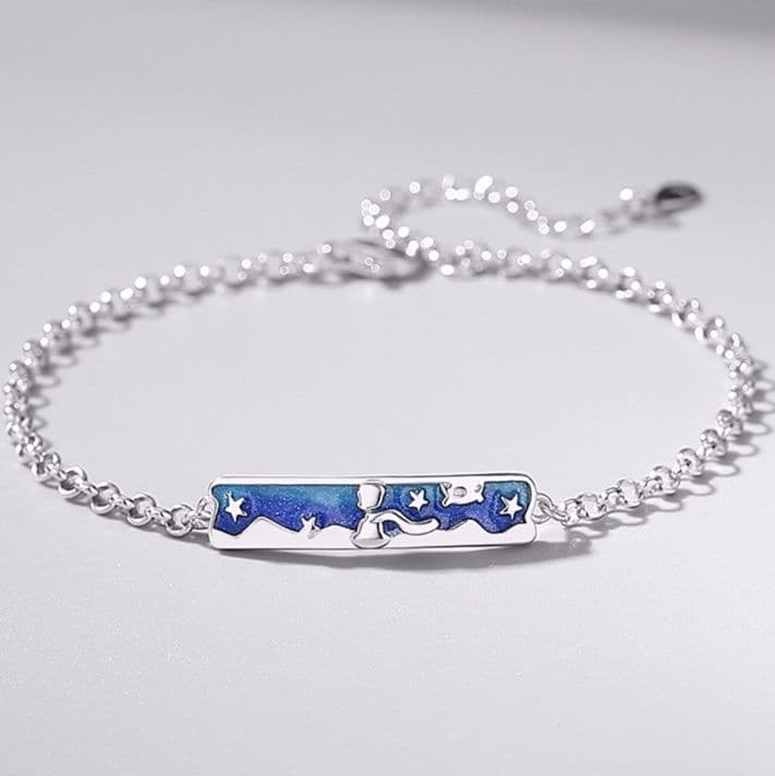 ペアブレスレット シルバースターチェーン
