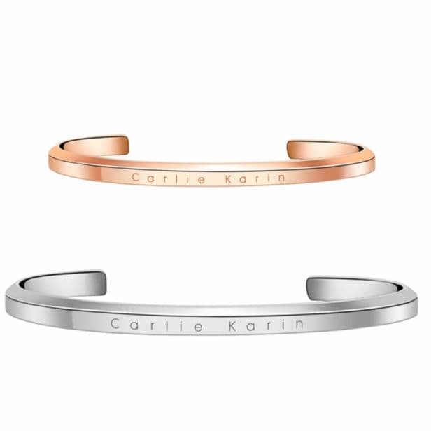 ペアブレスレット シンプルデザインバングルセット