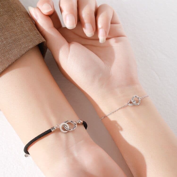 ペアブレスレット チェーンリングデザイン