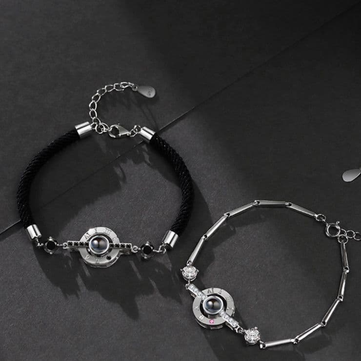 ペアブレスレット ファッションシルバーバングル