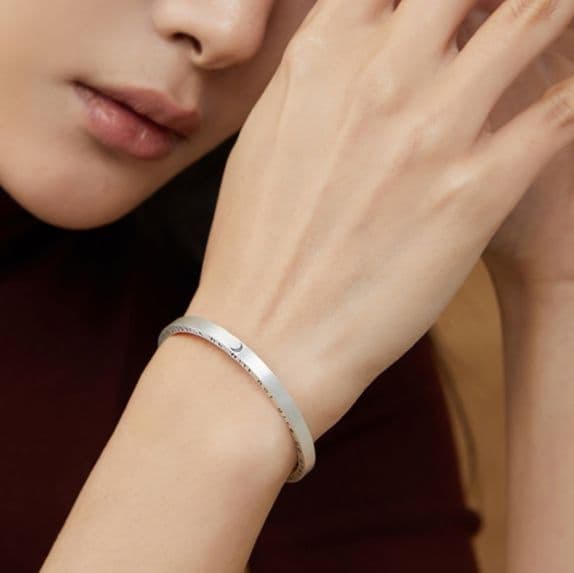 ペアブレスレットシルバーアクセント