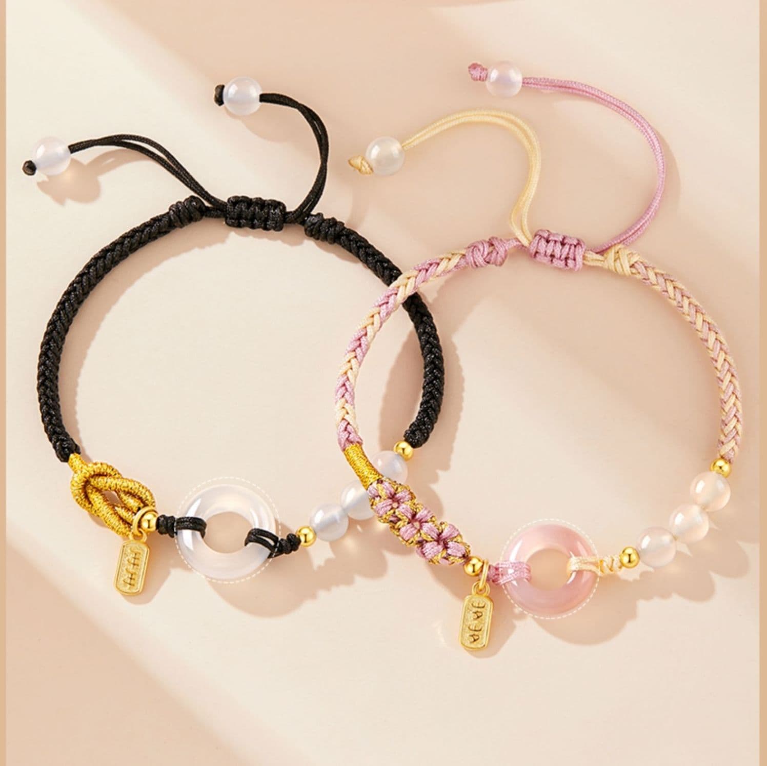 ペアブレスレット ツイストデザイン