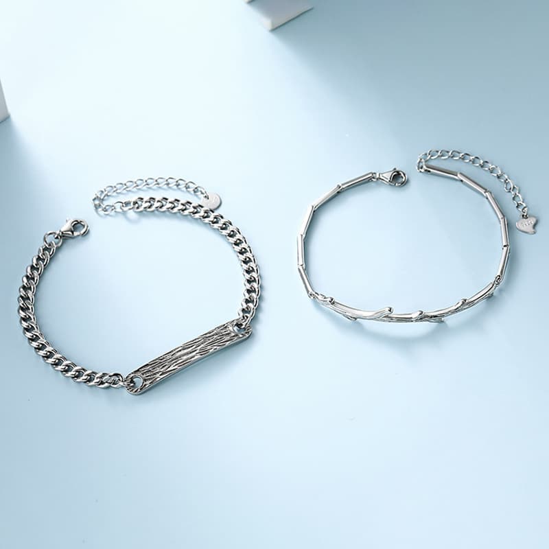 ペアブレスレット シルバーアート