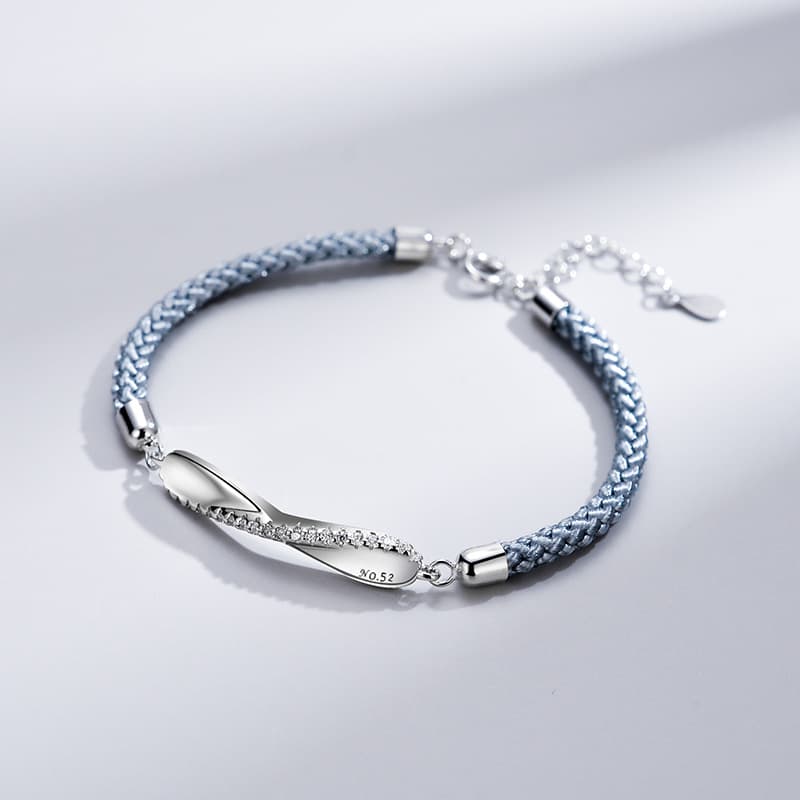 シルバーツイストペアブレスレット