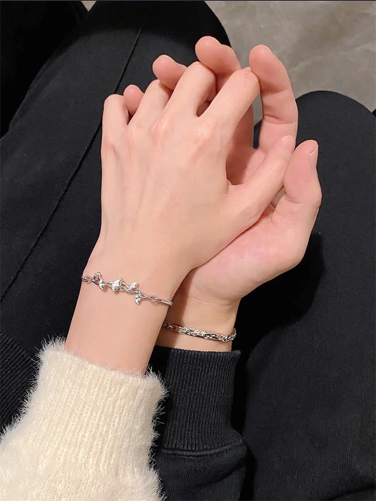 ペアブレスレットセット ツイステッドスターブレスレット