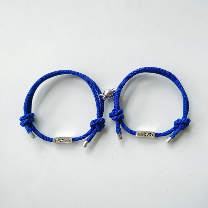 ペアブレスレット レザーノット