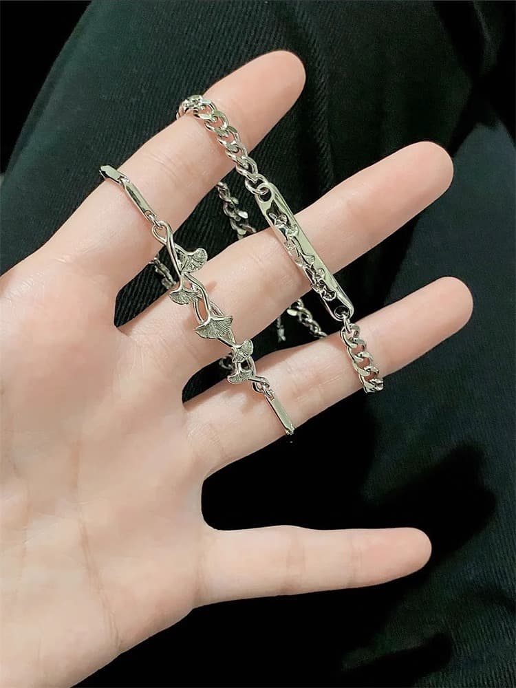 ペアブレスレットセット ツイステッドスターブレスレット