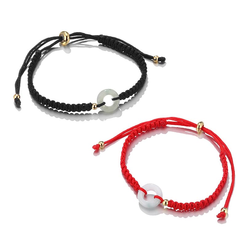 ペアブレスレット シンプルハートブレスレットペア