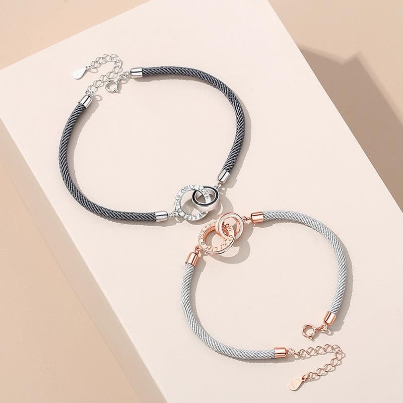 ペアブレスレット リングチャームセット