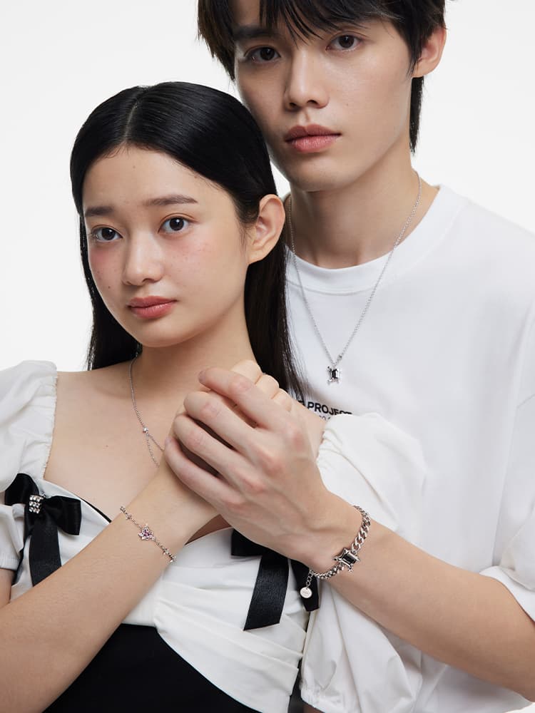 ペアブレスレット ツインスター