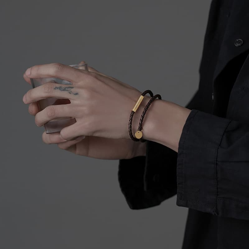 ペアブレスレット レザーアクセサリー