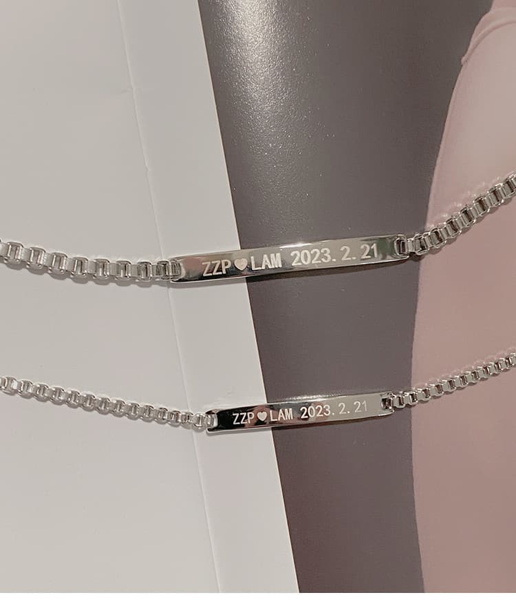 ペアブレスレットセット シンプルデザイン細身バングル