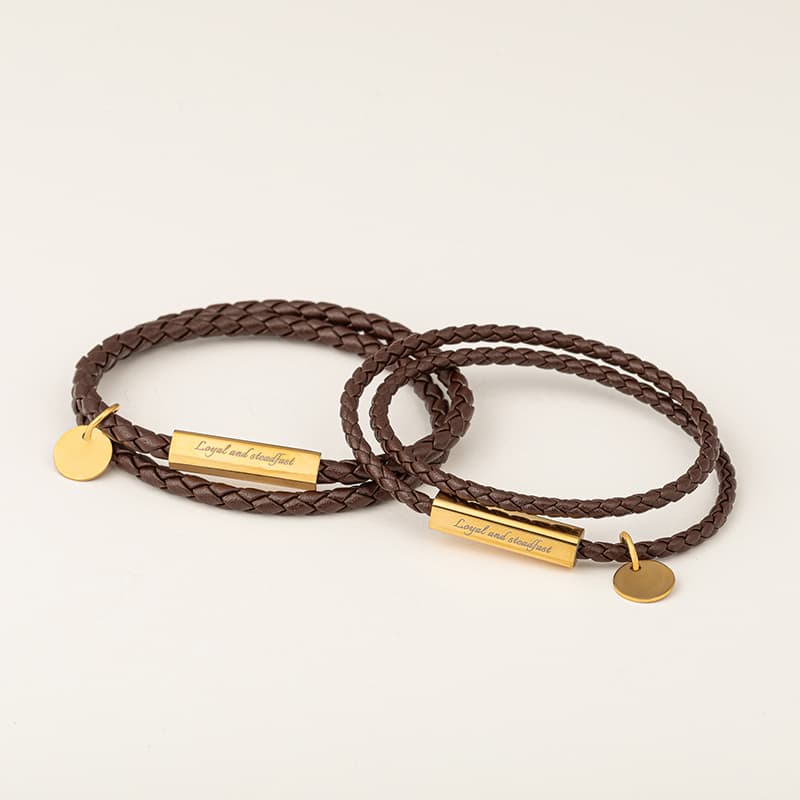 ペアブレスレット レザーアクセサリー