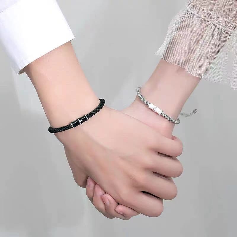ペアブレスレットセット シンプルな結び目