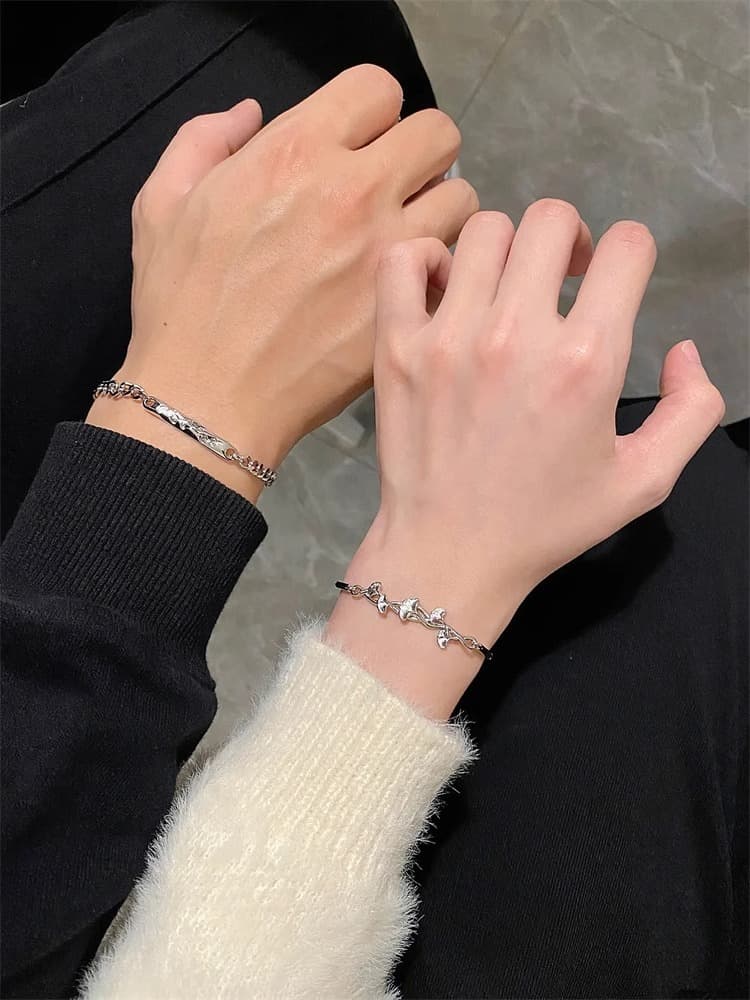 ペアブレスレットセット ツイステッドスターブレスレット