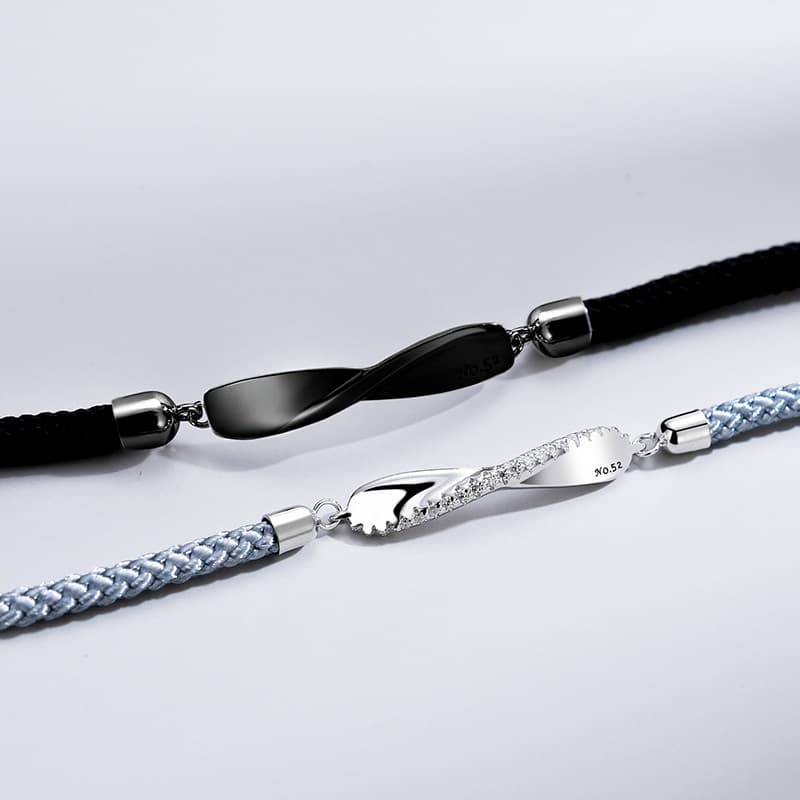 シルバーツイストペアブレスレット