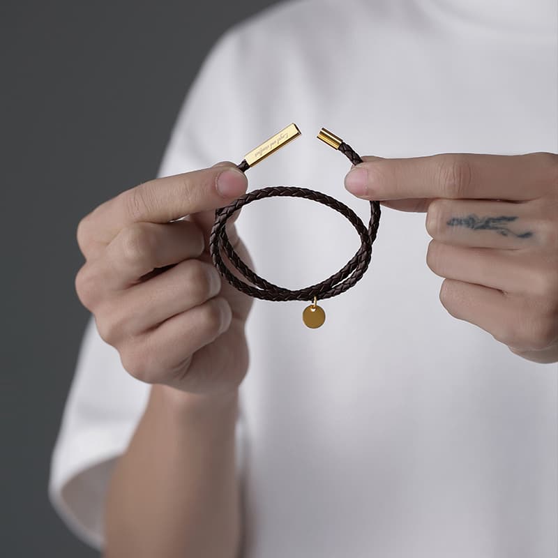 ペアブレスレット レザーアクセサリー