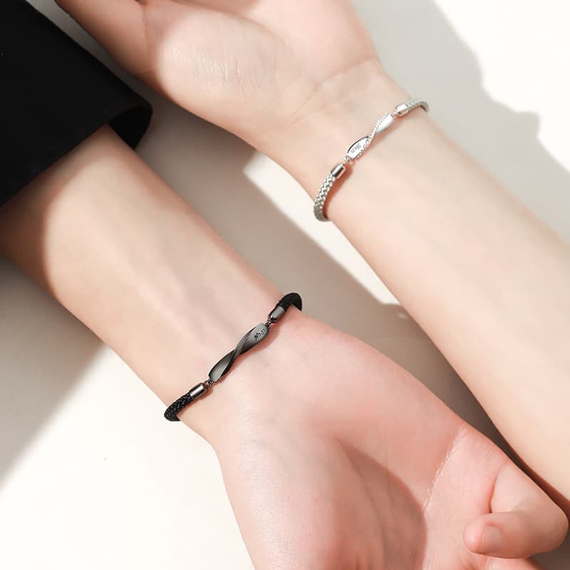 ペアブレスレット ツイストデザイン